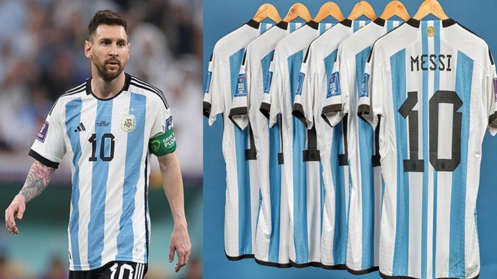 Lionel Messi World Cup shirts