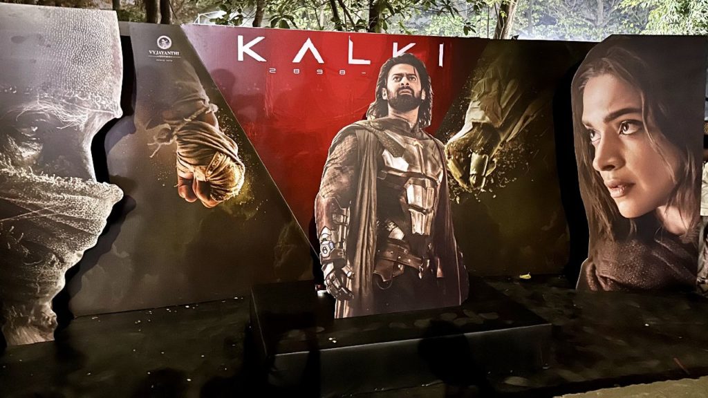 Prabhas Kalki 2898 AD Movie posters in IIT Bombay TECH FEST