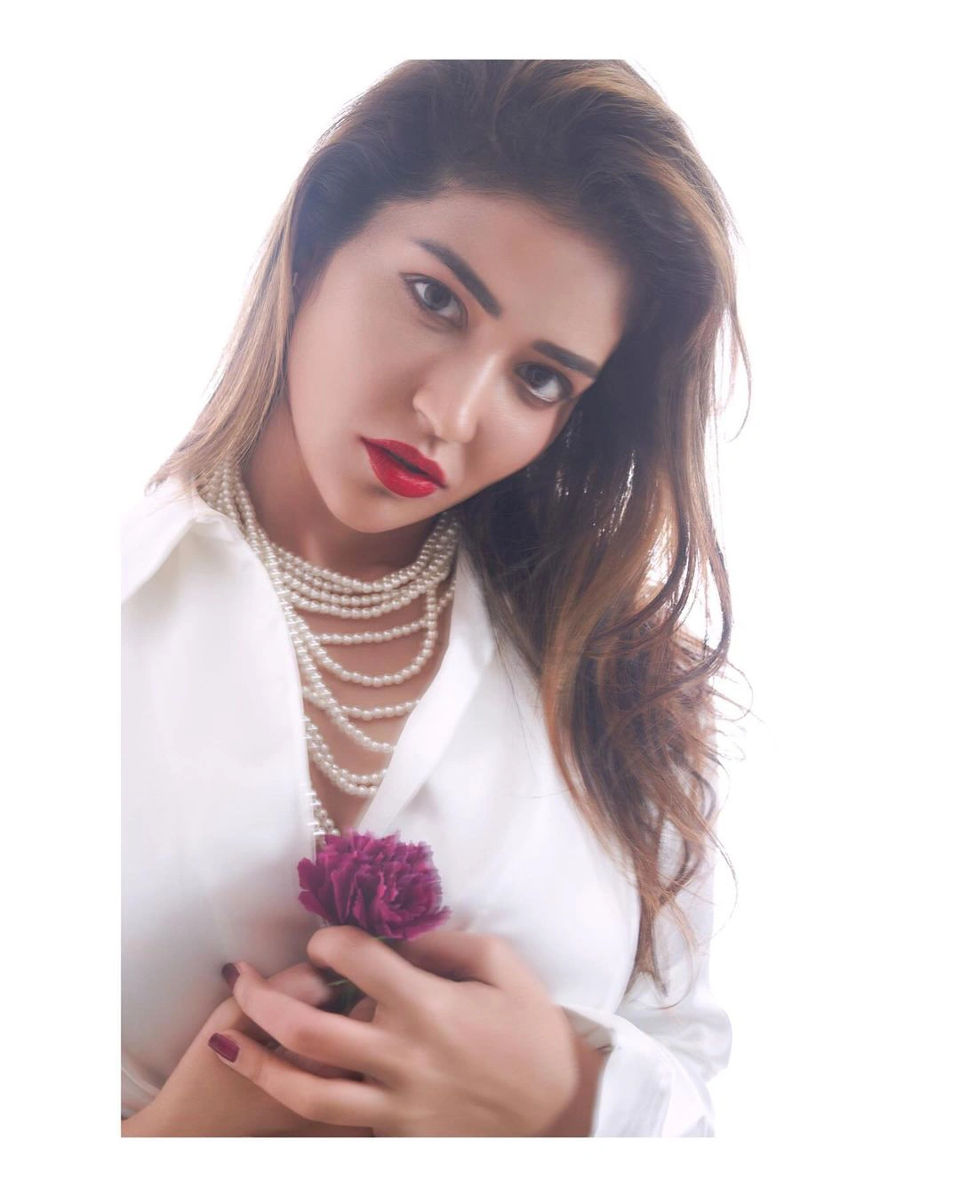 Priyanka Jawalkar Stunning Looks in White and Red Dress