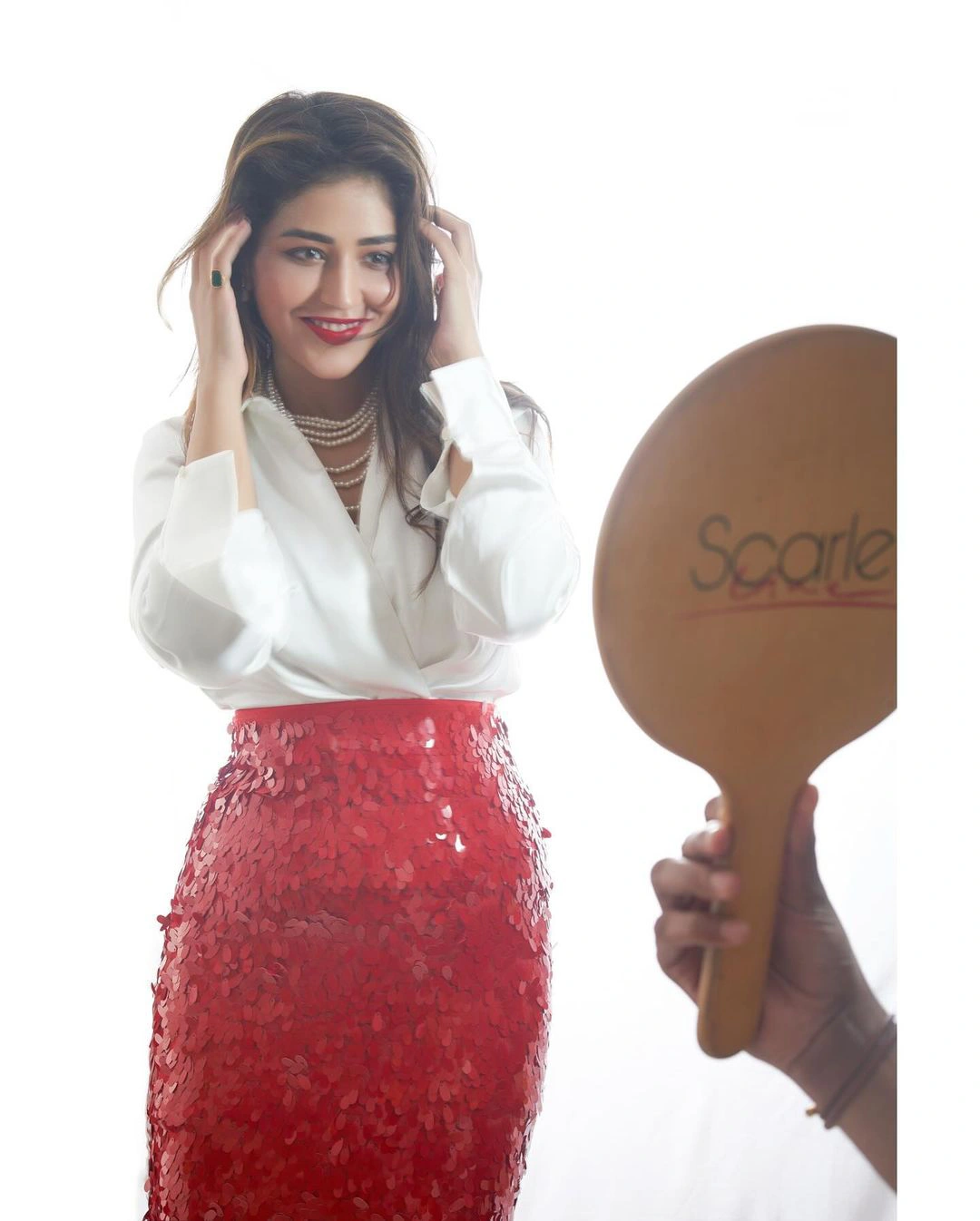 Priyanka Jawalkar Stunning Looks in White and Red Dress