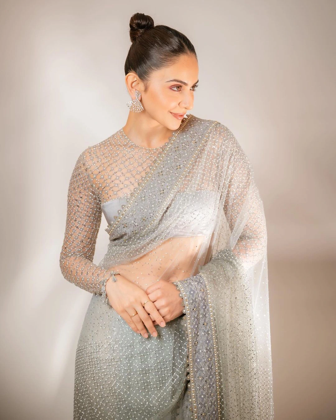 Rakul Preet Singh Shares Her Latest Saree Photos In Instagram