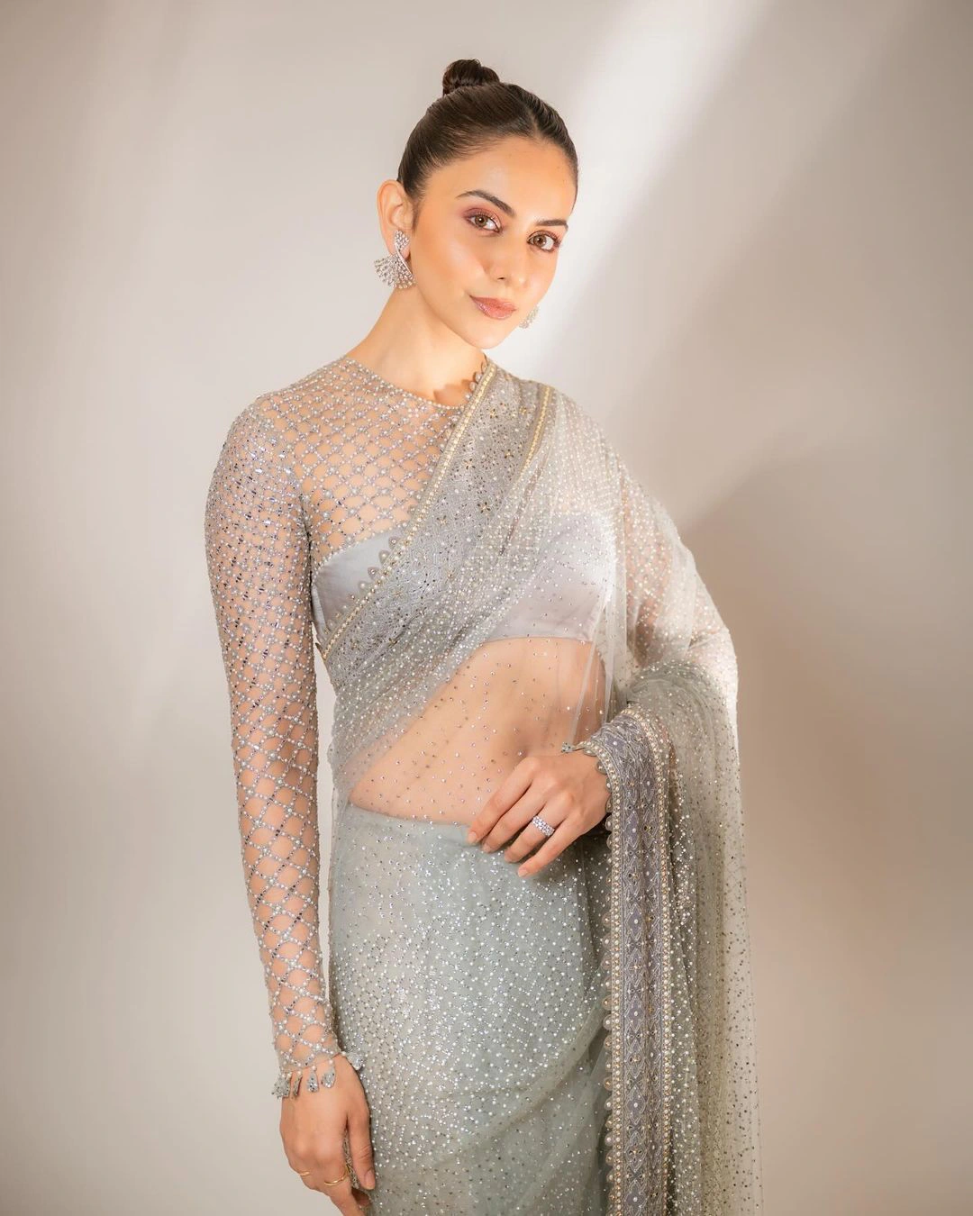 Rakul Preet Singh Shares Her Latest Saree Photos In Instagram