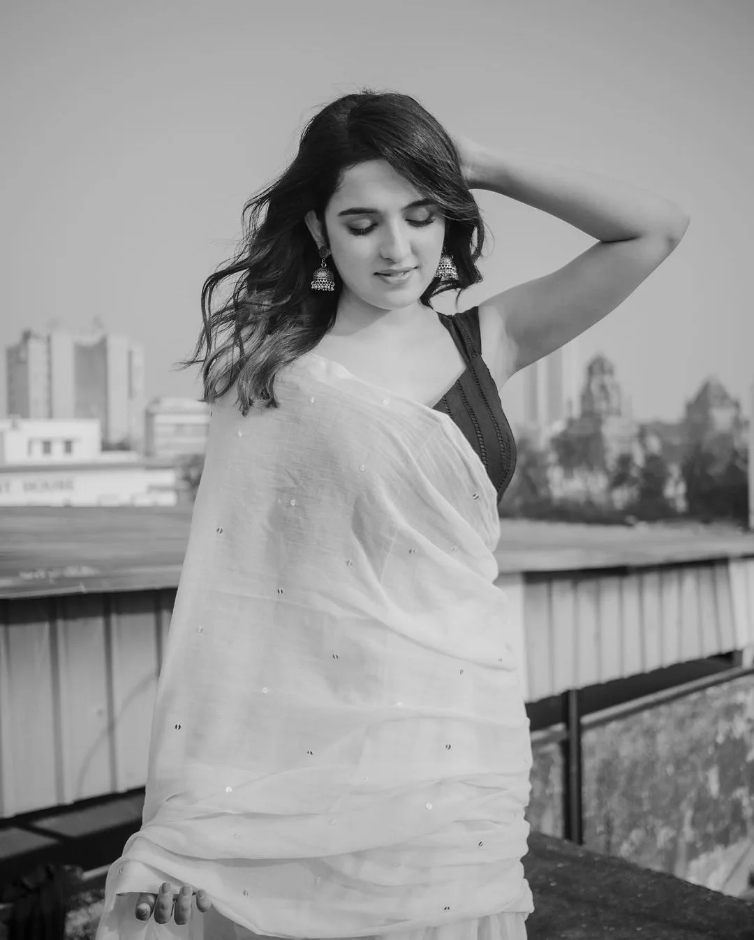 Shirley Setia Cute Photos in Saree