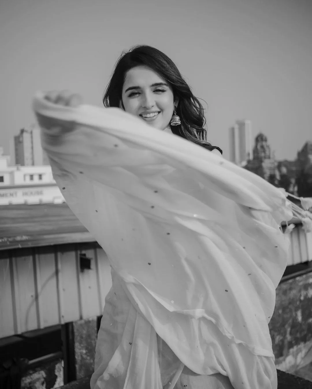 Shirley Setia Cute Photos in Saree