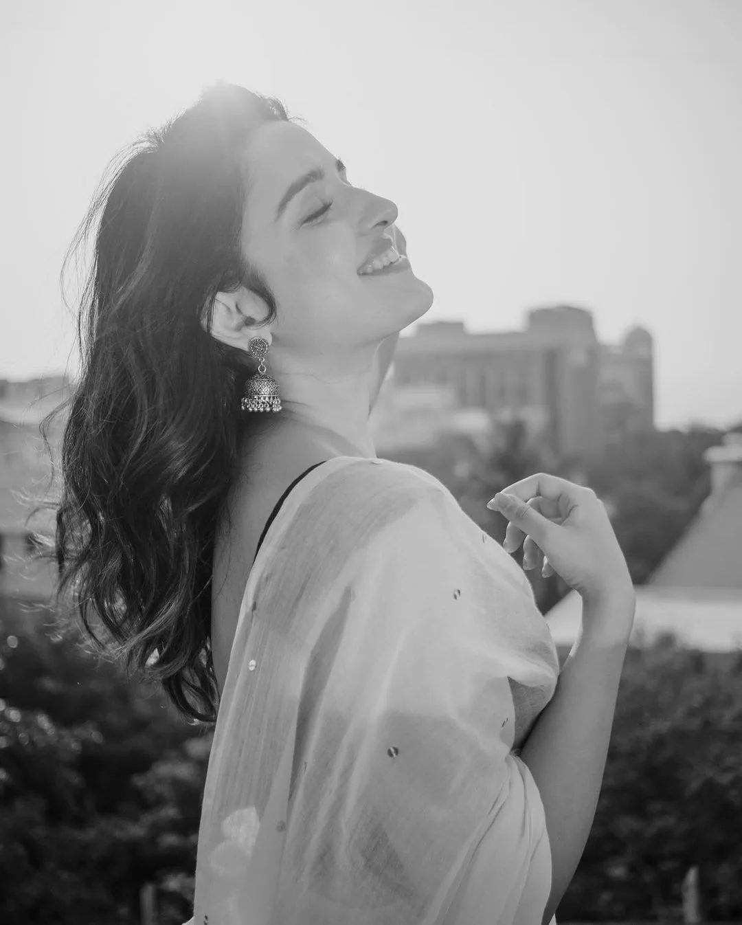 Shirley Setia Cute Photos in Saree