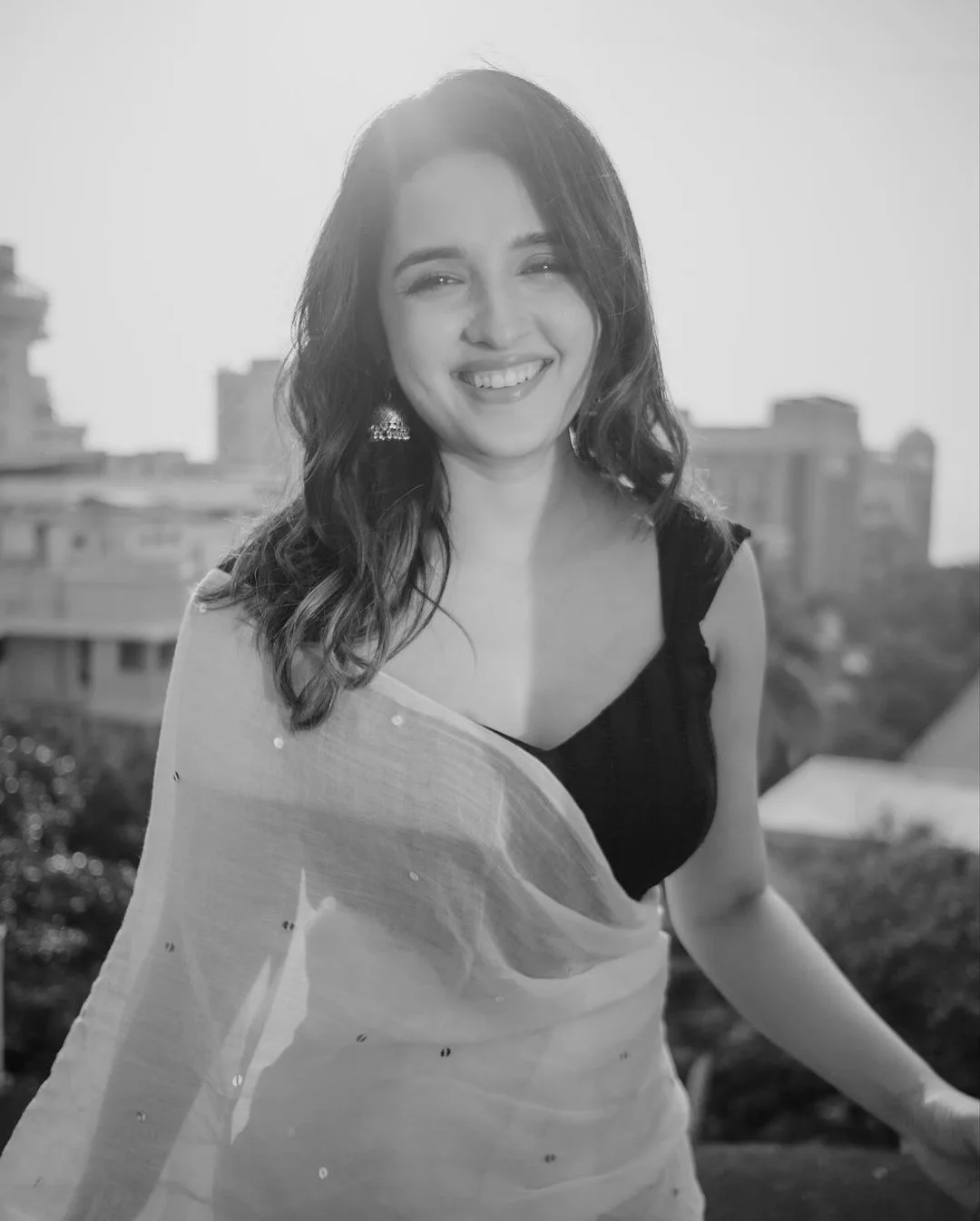 Shirley Setia Cute Photos in Saree