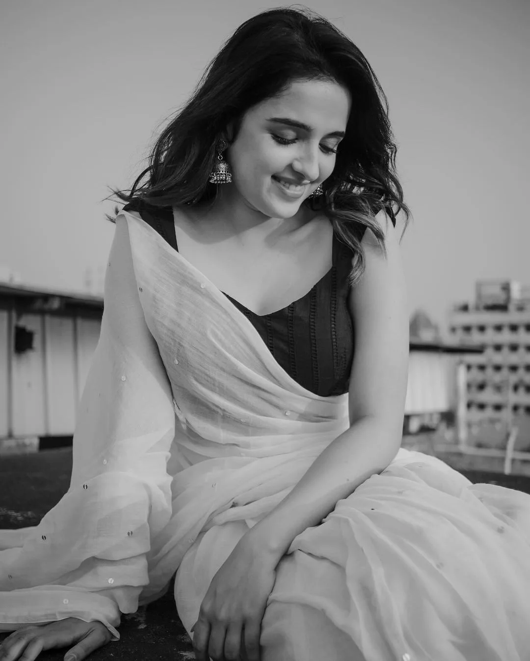 Shirley Setia Cute Photos in Saree