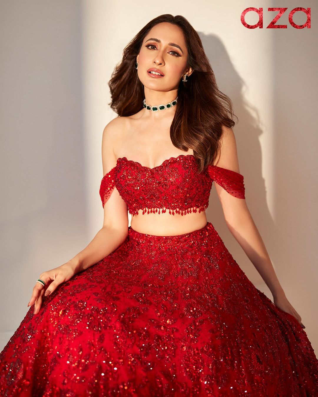 Tollywood Heroine Pragya Jaiswal latest photoshoot for magazine cover