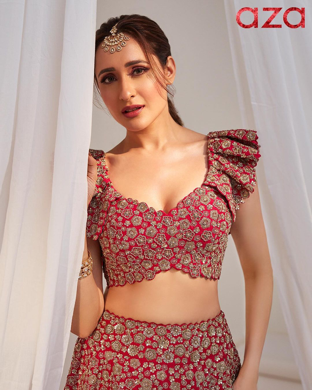 Tollywood Heroine Pragya Jaiswal latest photoshoot for magazine cover