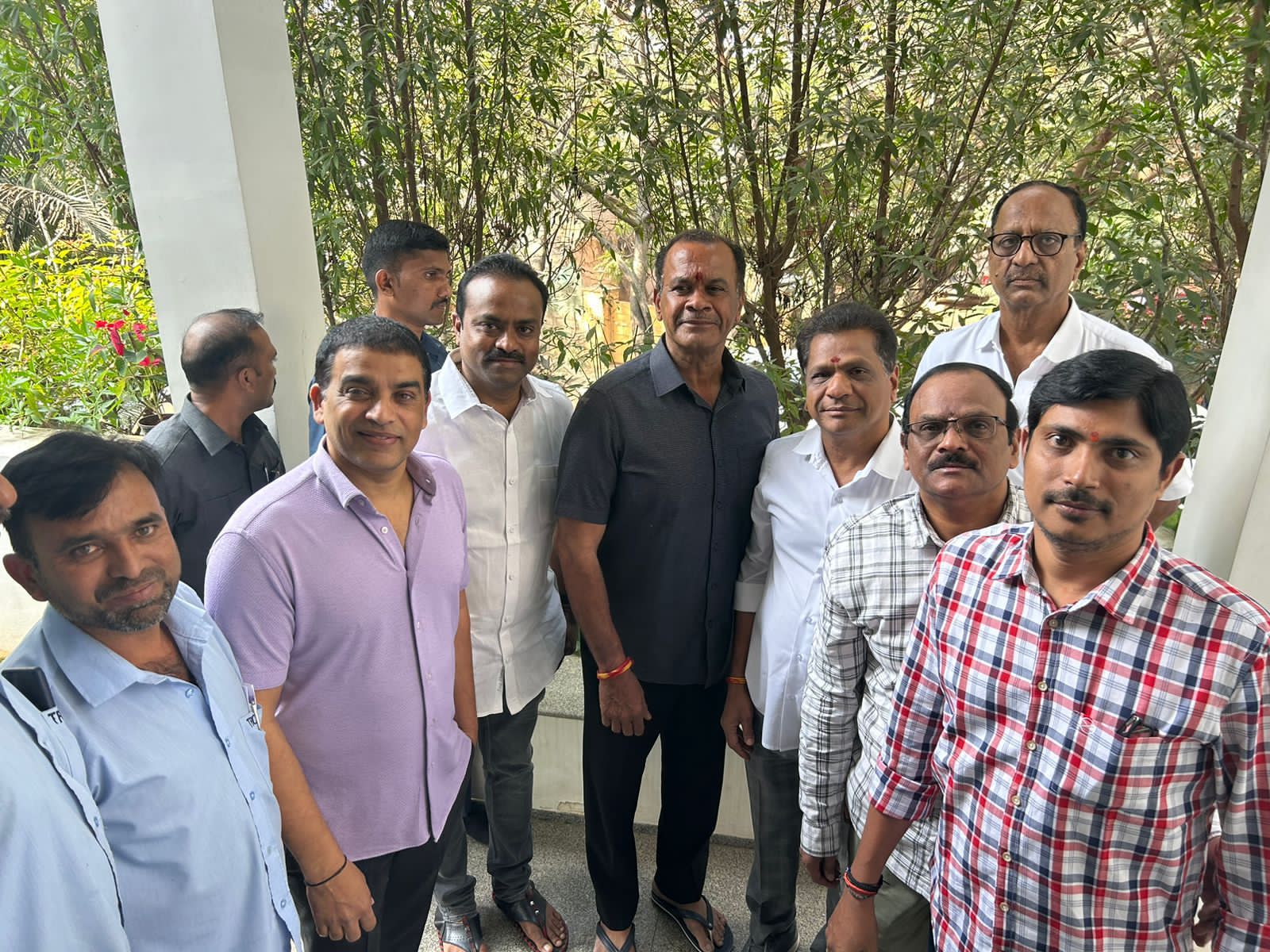 Tollywood Producers met Telangana new Cinematography Minister Komatireddy Venkat Reddy