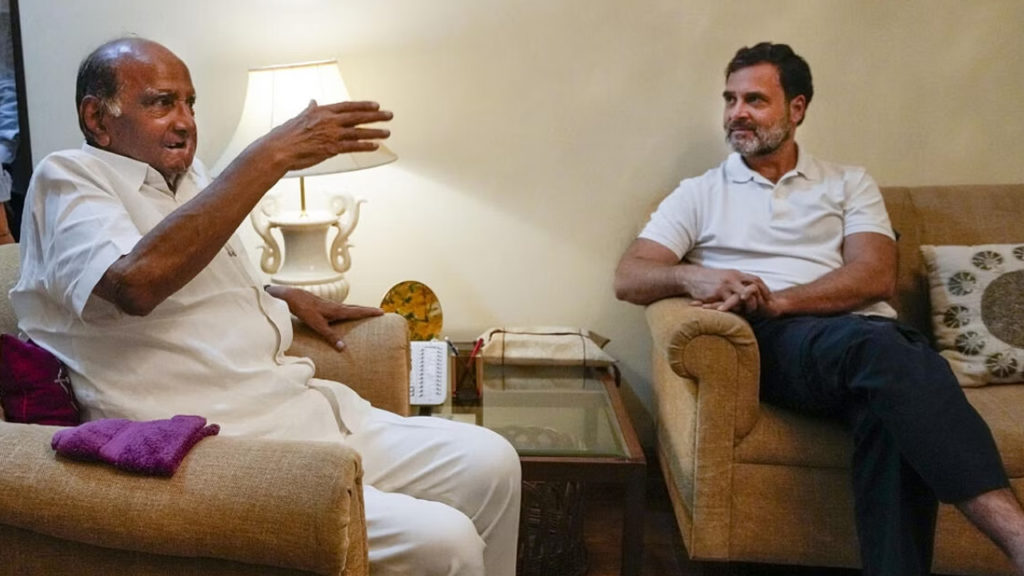 rahul gandhi met sharad pawar after phone call with nitish kumar