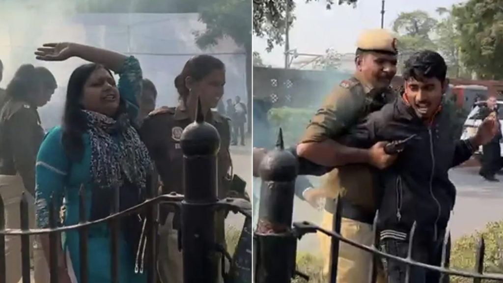 who are they? those who spread Colour Gas Canisters in parliament