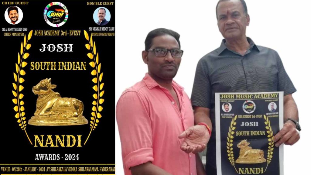 Telangana Cinematography Minister Komatireddy Venkat Reddy Launch Josh South Indian Nandi Awards Poster
