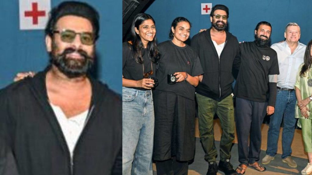 Netflix CEO Ted Sarandos meets Prabhas and Kalki 2898 AD Movie Unit at Shooting Set