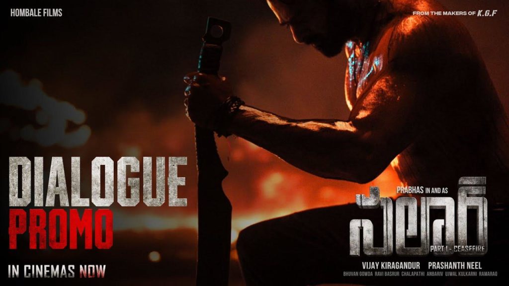 Prabhas Salaar Part 1 Cease Fire Climax Dialogue Promo Video Released