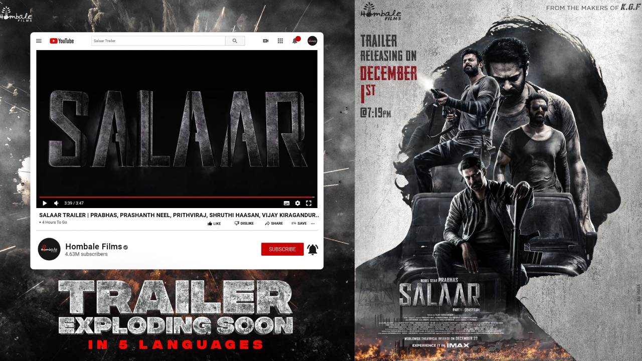 Salaar Trailer : సలార్ ట్రైలర్ ఎన్ని నిముషాలు ఉండబోతుందో తెలుసా? రెబల్ స్టార్ ఫ్యాన్స్కి పండగే.. Salaar Trailer : సలార్ ట్రైలర్ ఎన్ని నిముషాలు ఉండబోతుందో తెలుసా? రెబల్ స్టార్ ఫ్యాన్స్కి పండగే..