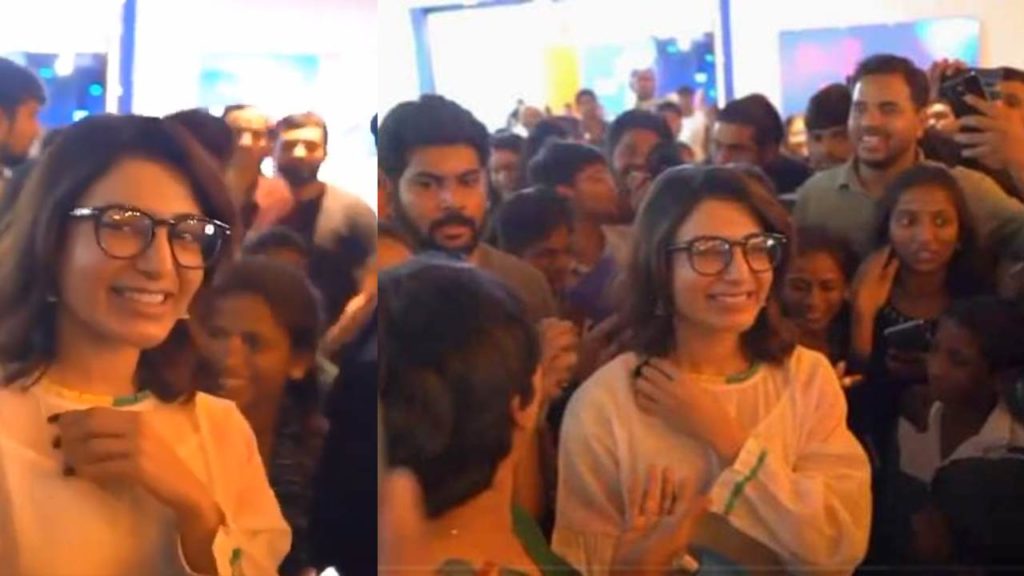 Samantha Watched Hi Nanna Movie with Orphan Kids from Prathyusha Foundation