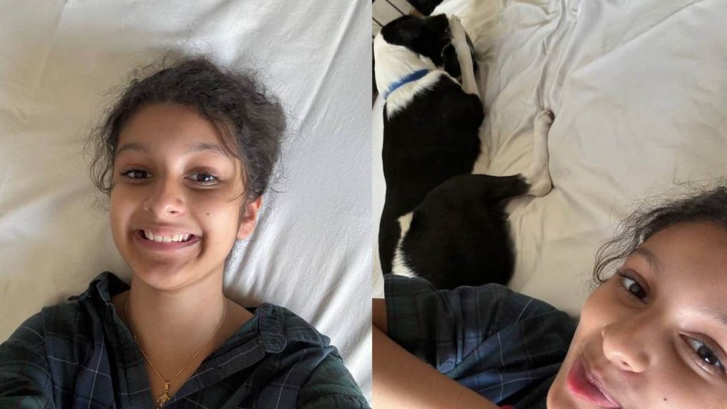 Sitara Ghattamaneni Shares Cute Photos with her Pet Dog