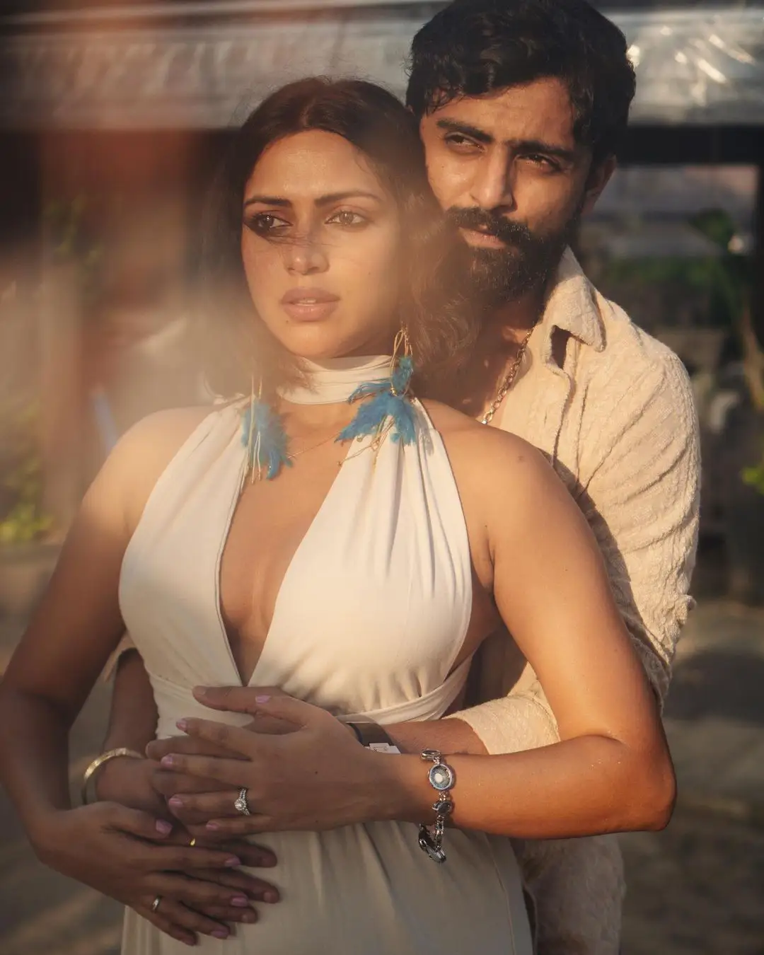 Amala Paul Baby Bump Photo Shoot with Husband