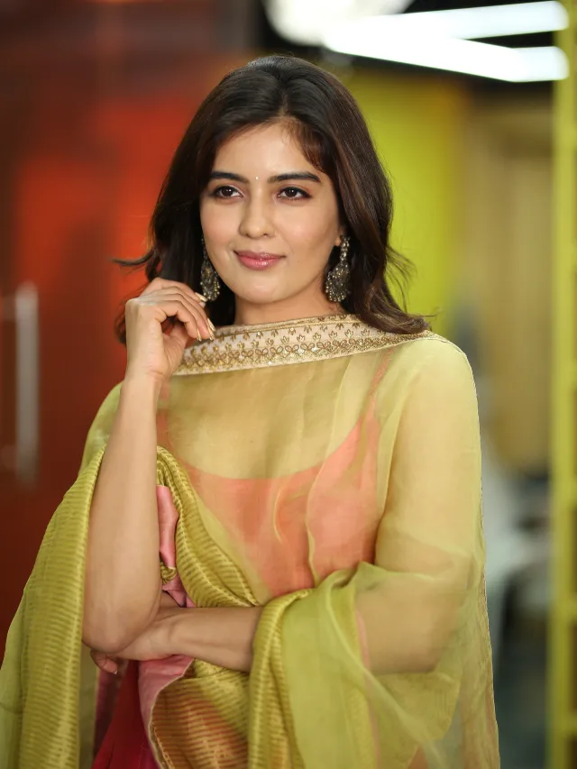 Amritha Aiyer Cute Looks in Hanuman Movie Promotions