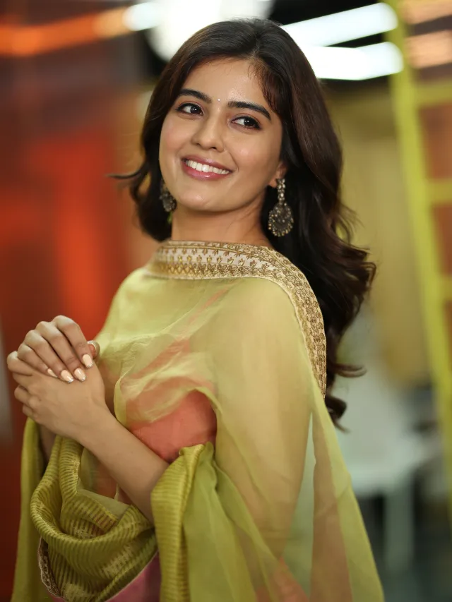 Amritha Aiyer Cute Looks in Hanuman Movie Promotions