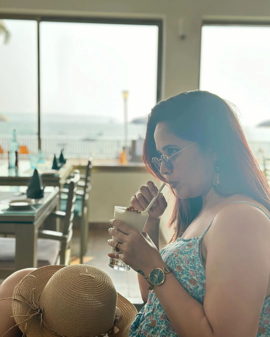 Anasuya Bharadwaj Enjoying Vacation at Beach