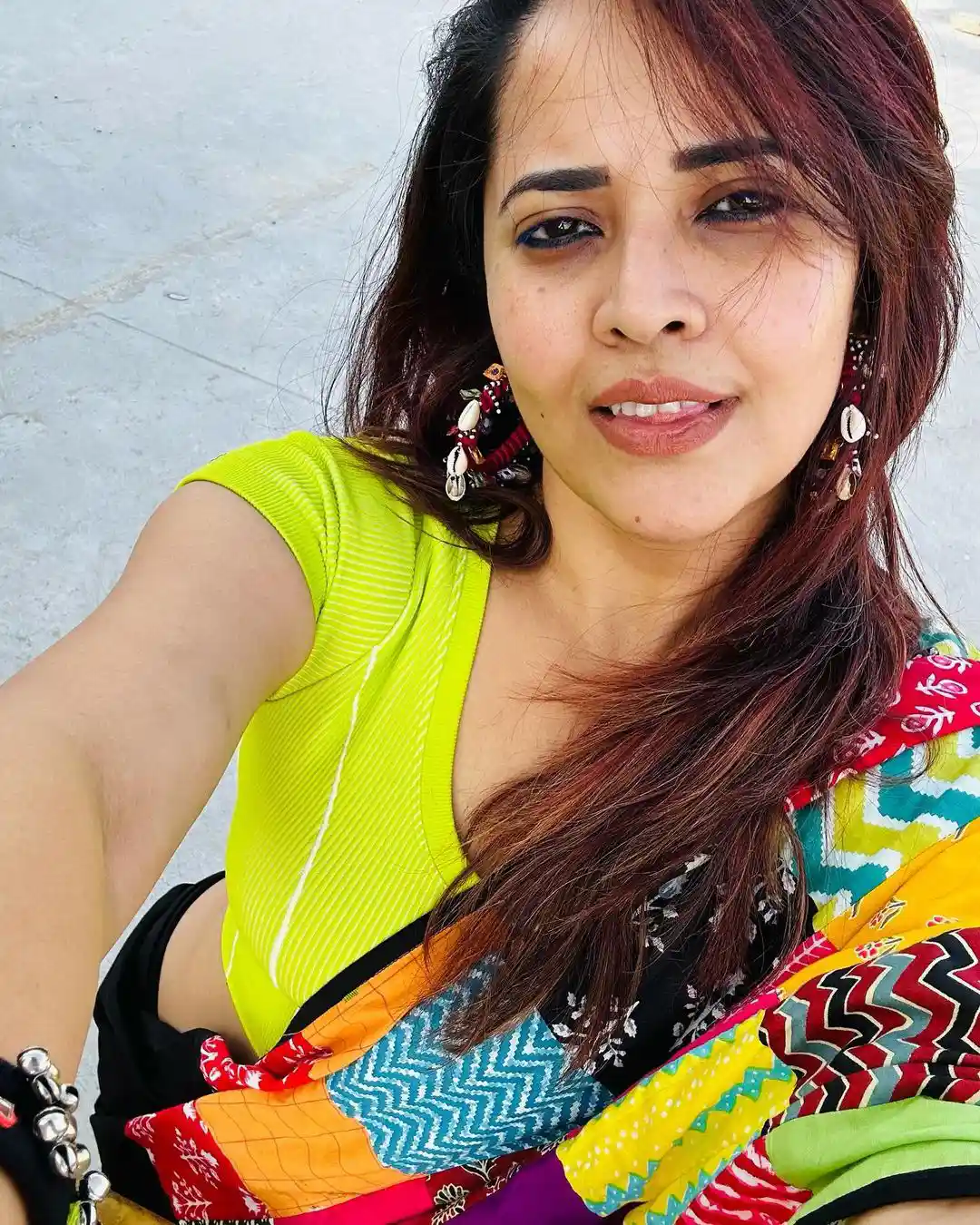 Anasuya Bharadwaj New Year Celebrations with Family
