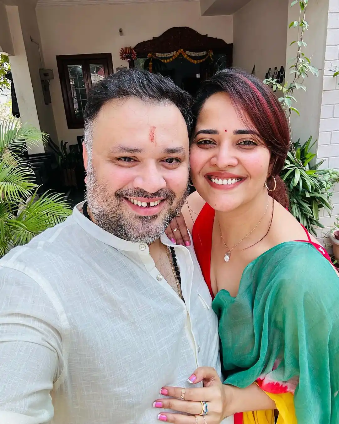 Anasuya Sankranthi Celebrations with Family