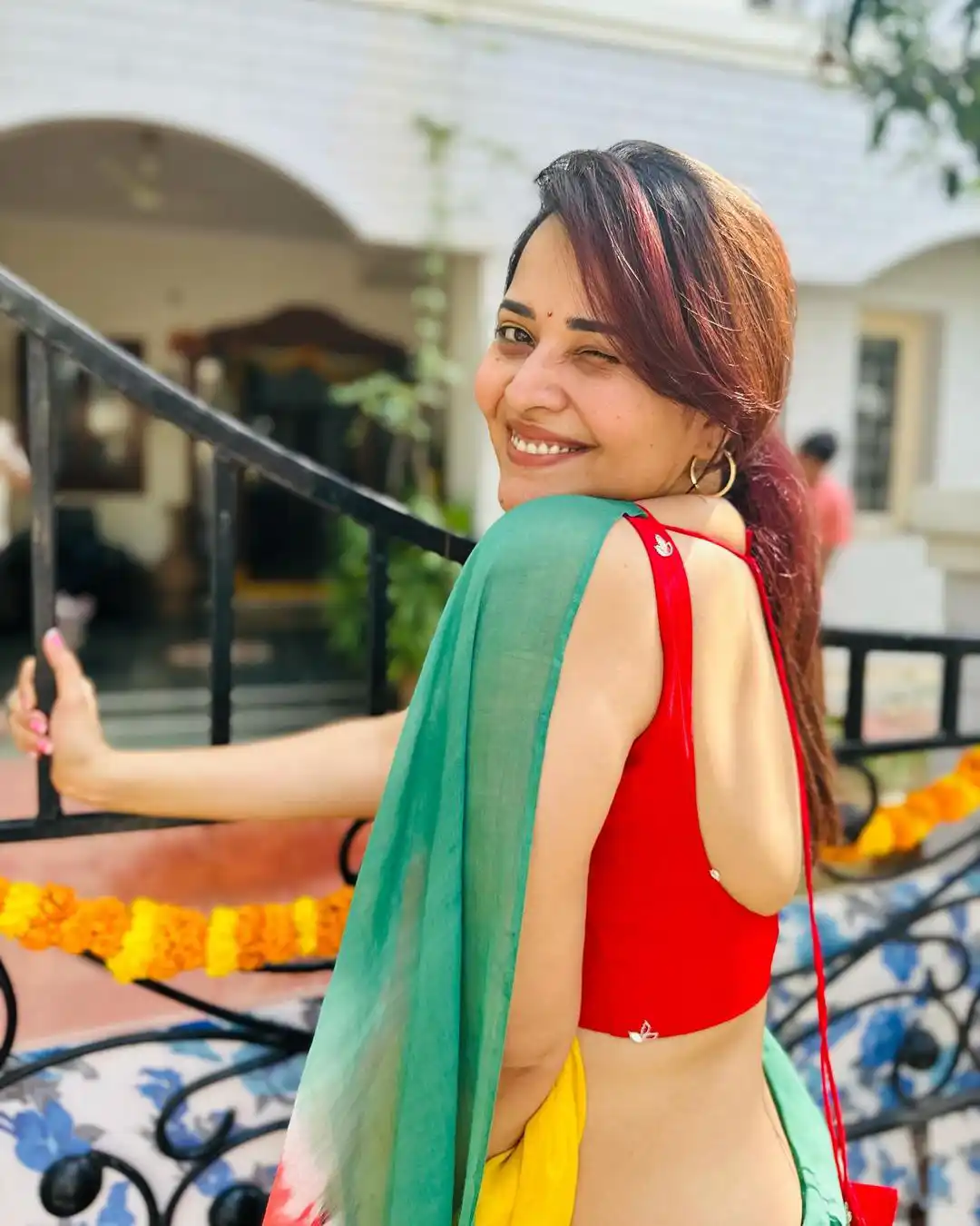 Anasuya Sankranthi Celebrations with Family