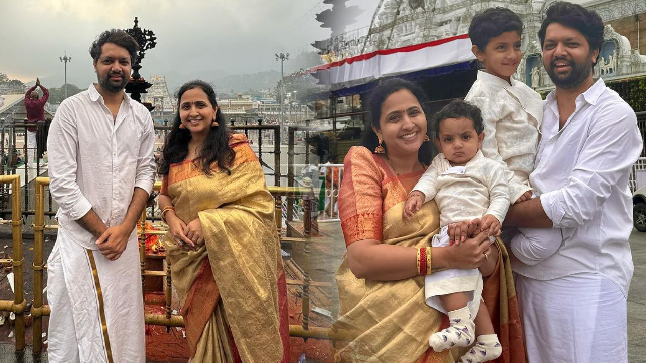 Anchor Lasya : తిరుమలలో కుటుంబంతో యాంకర్ లాస్య.. ఫోటోలు