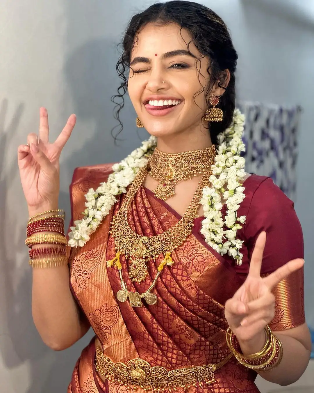 Anupama Parameswaran Cute Bridal Looks