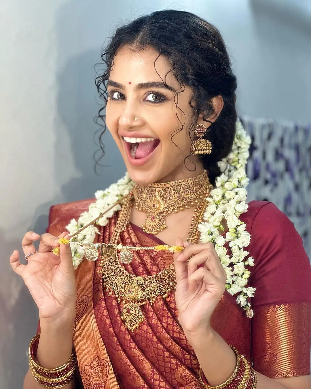 Anupama Parameswaran Cute Bridal Looks