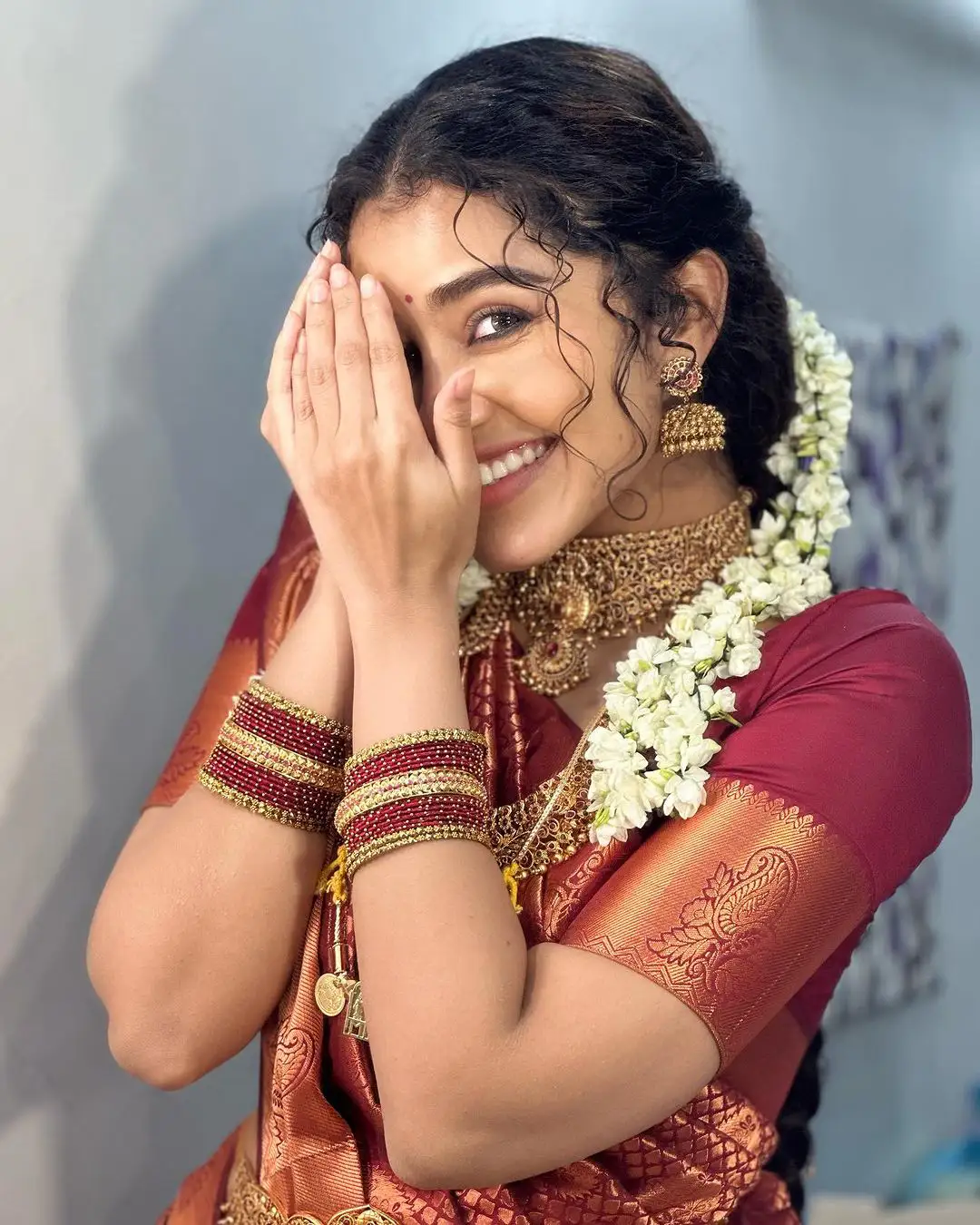 Anupama Parameswaran Cute Bridal Looks