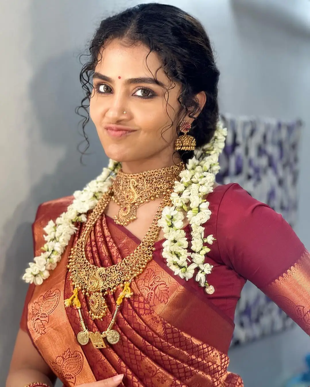 Anupama Parameswaran Cute Bridal Looks