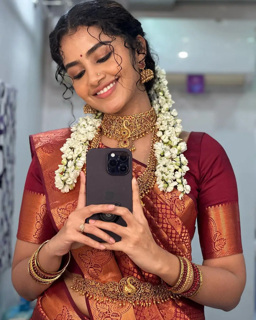 Anupama Parameswaran Cute Bridal Looks