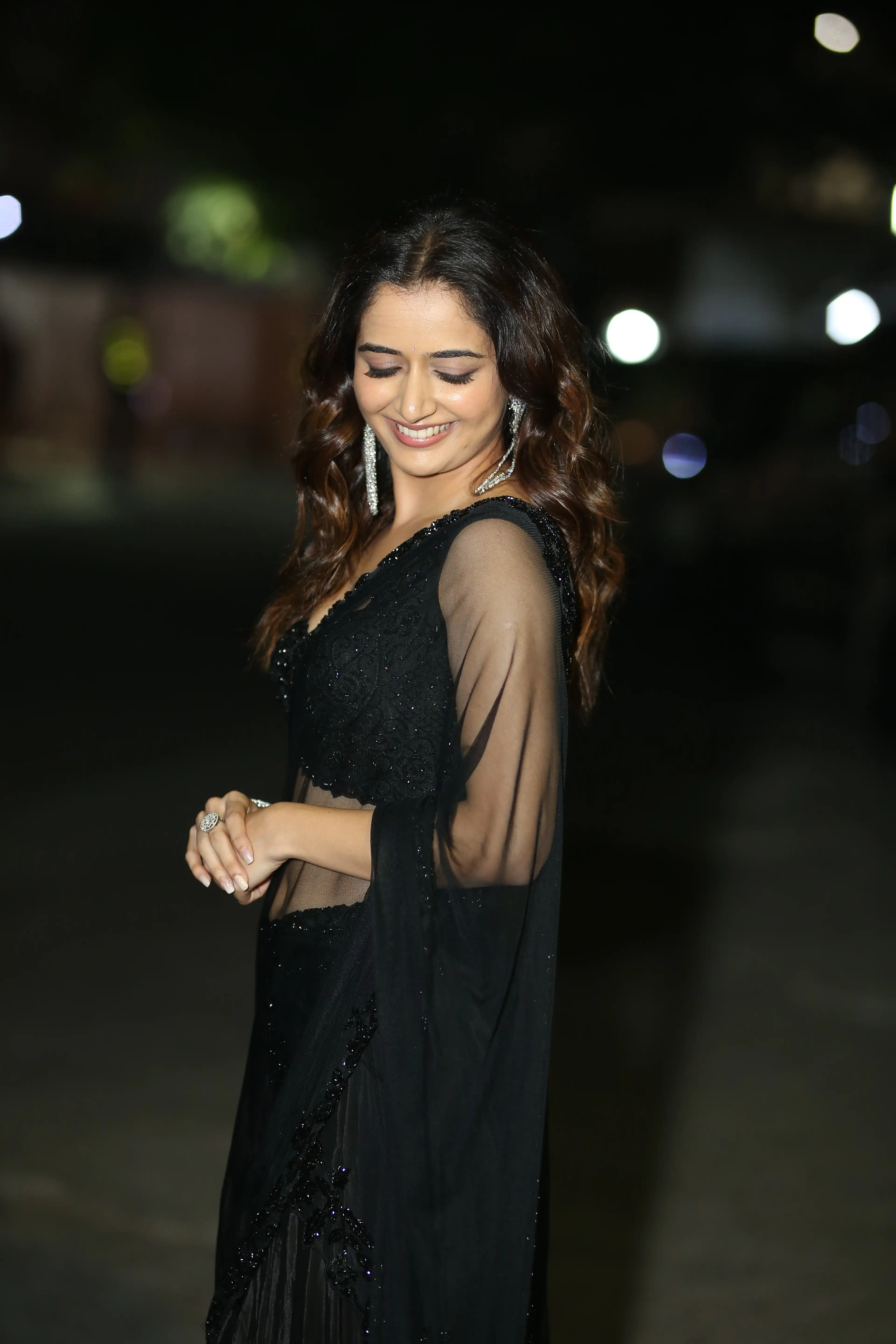 Ashika Ranganath Photos At Nagarjuna Naa Saami Ranga Movie Pre Release Event