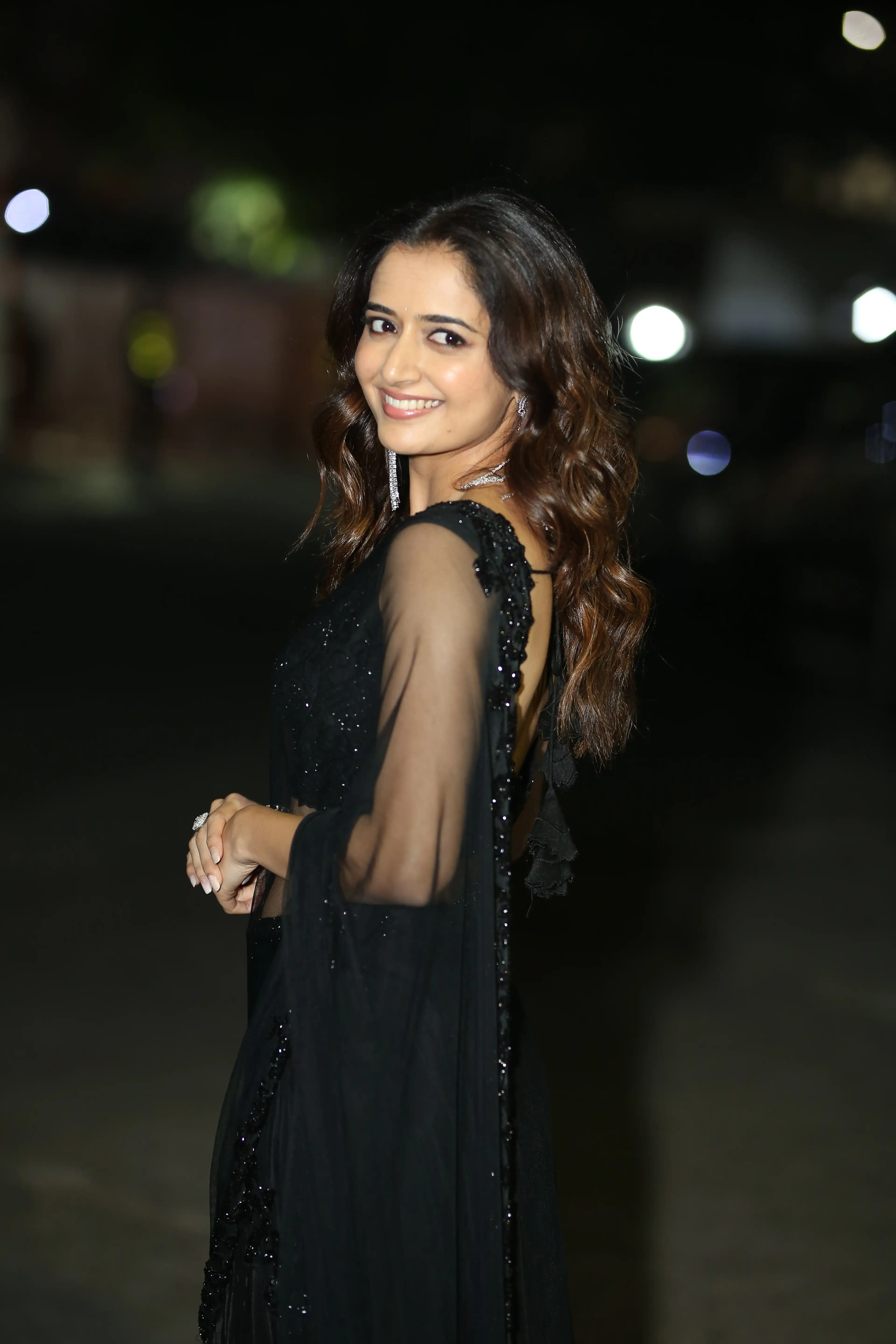 Ashika Ranganath Photos At Nagarjuna Naa Saami Ranga Movie Pre Release Event