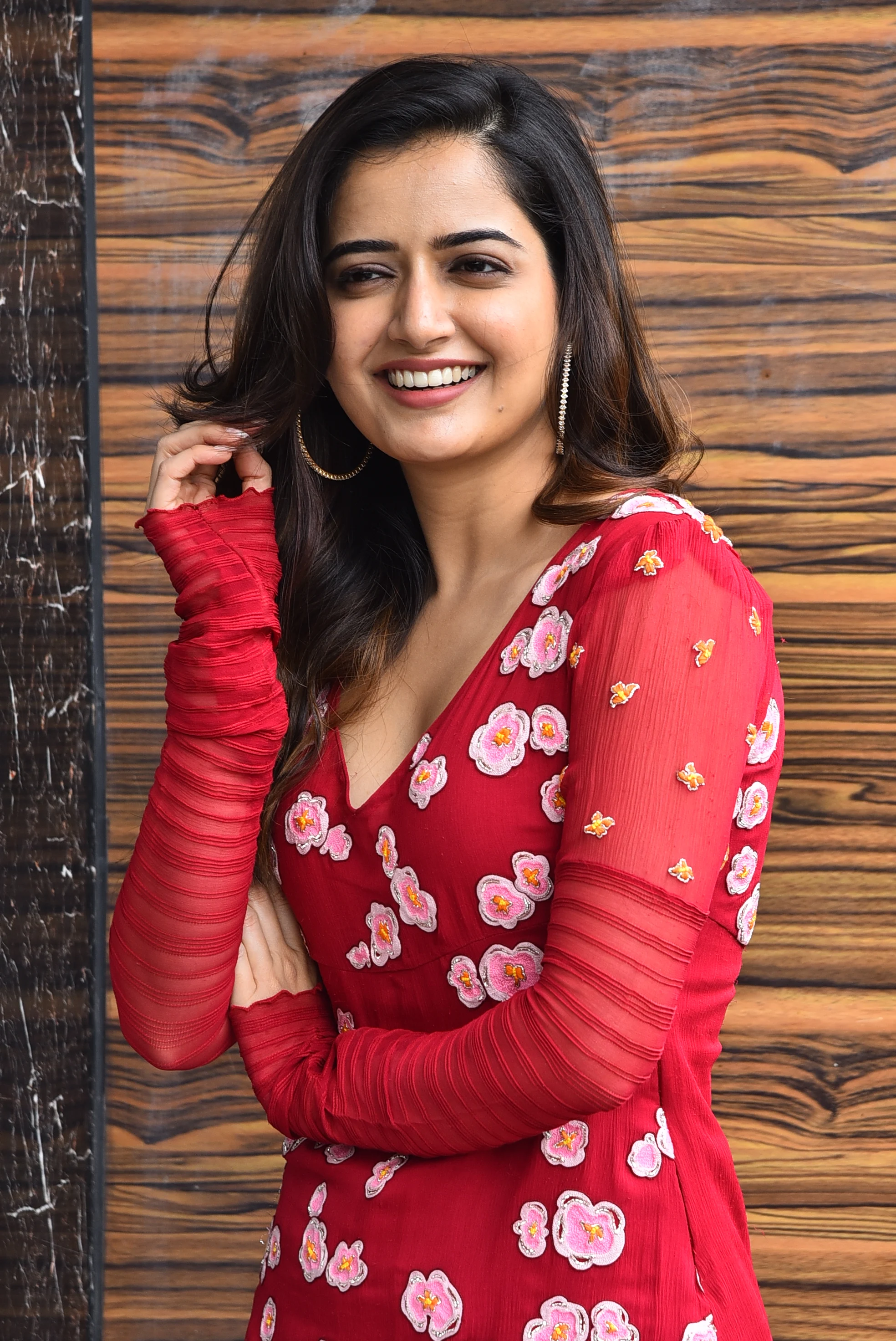 Ashika Ranganath Photos at Nagarjuna Naa Saami Ranga movie promotions
