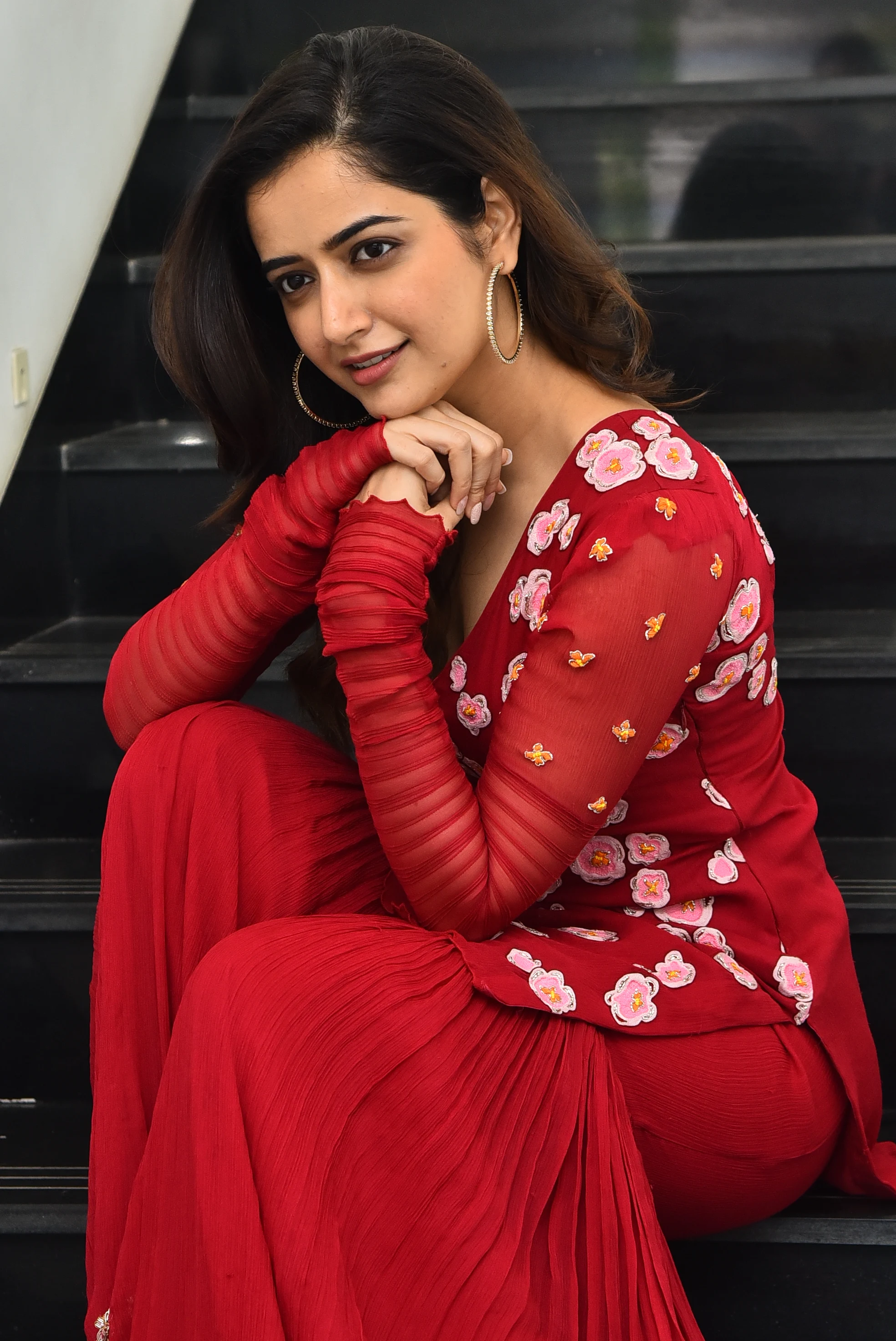 Ashika Ranganath Photos at Nagarjuna Naa Saami Ranga movie promotions