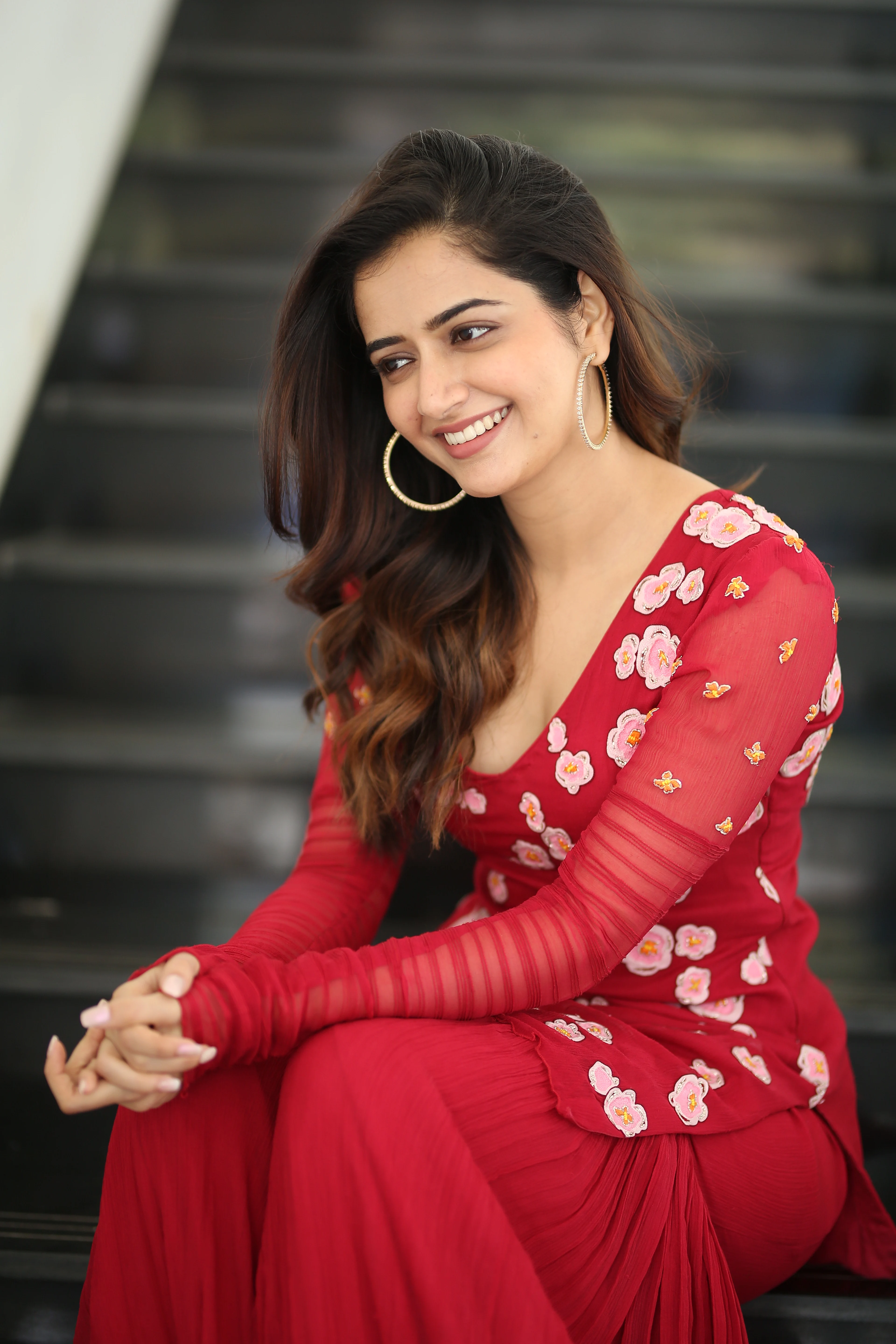 Ashika Ranganath Photos at Nagarjuna Naa Saami Ranga movie promotions