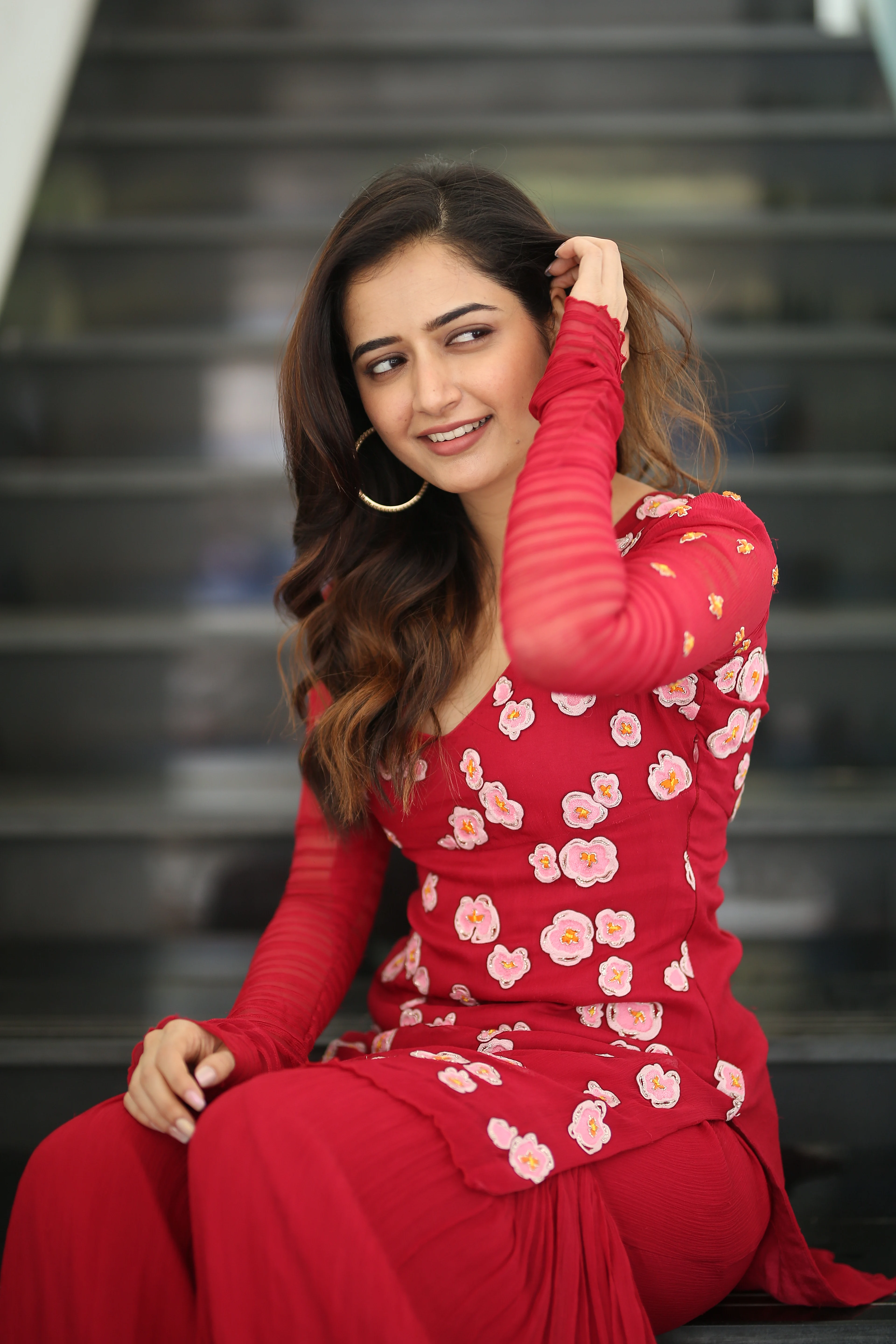 Ashika Ranganath Photos at Nagarjuna Naa Saami Ranga movie promotions