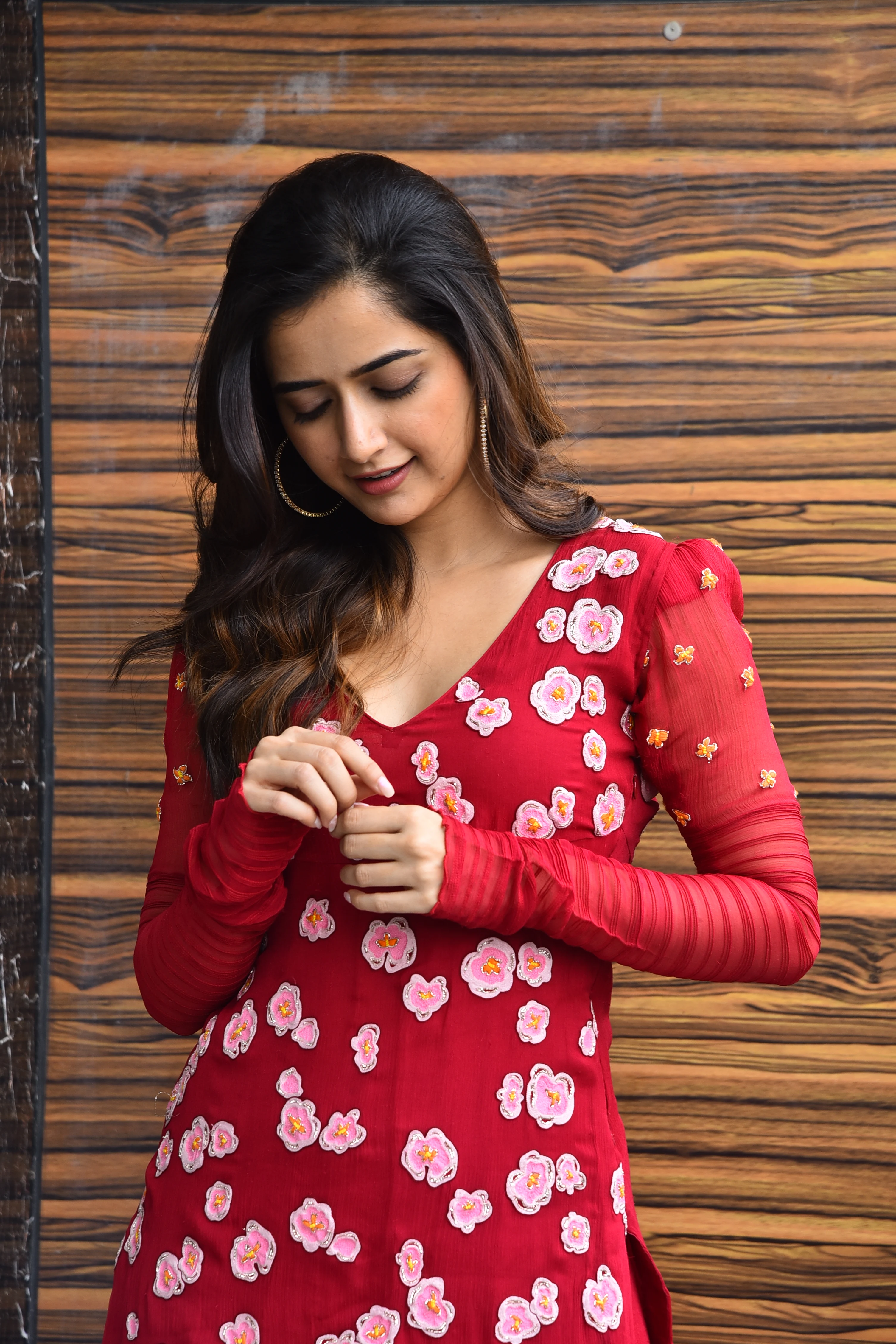 Ashika Ranganath Photos at Nagarjuna Naa Saami Ranga movie promotions