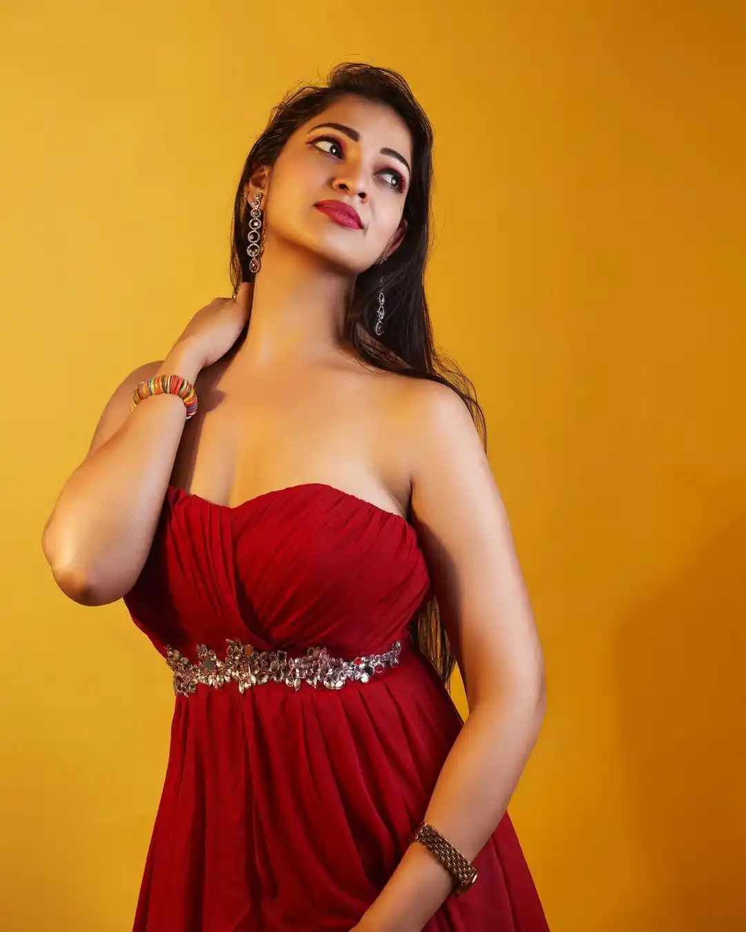 Ashwini Sree Sizzling Photo Shoot in Short Frock
