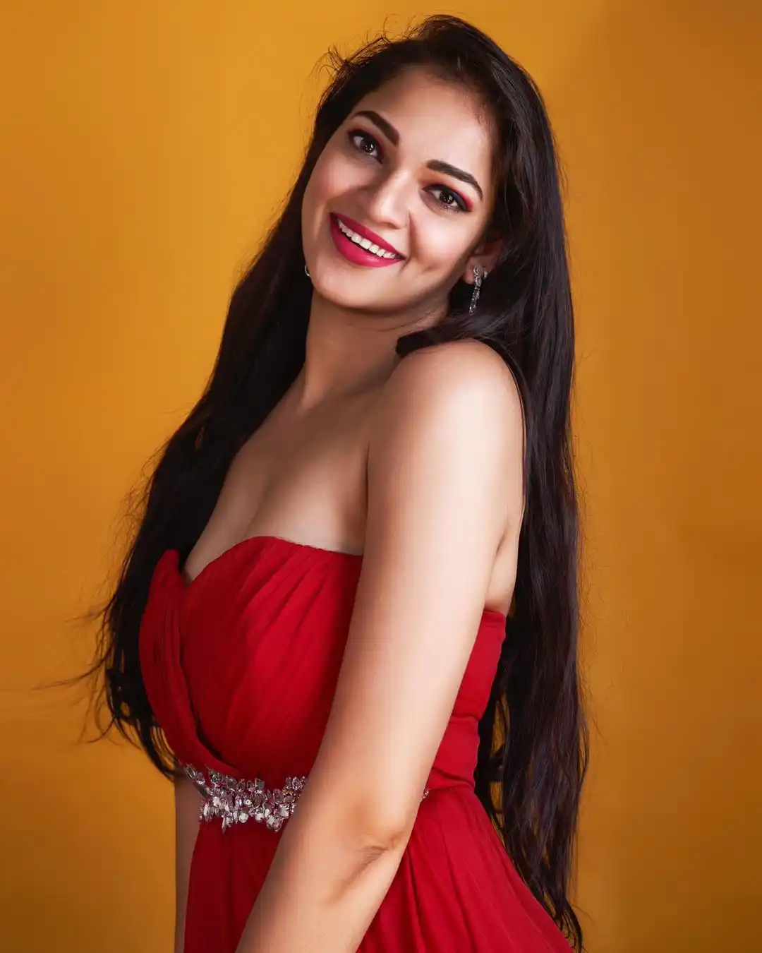 Ashwini Sree Sizzling Photo Shoot in Short Frock