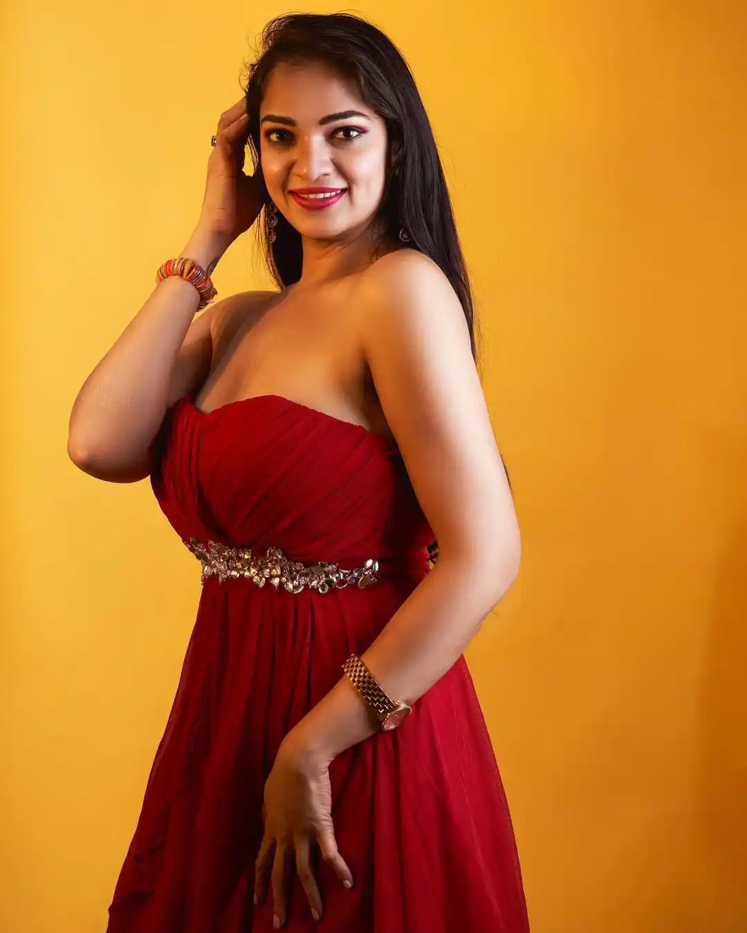 Ashwini Sree Sizzling Photo Shoot in Short Frock