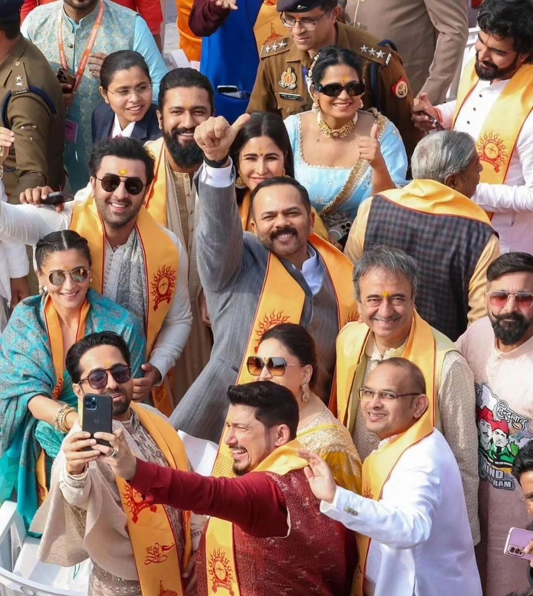 Cinema Sports Celebrities at Ayodhya Ram Mandir Opening Ceremony