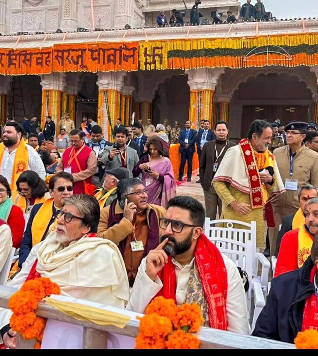 Cinema Sports Celebrities at Ayodhya Ram Mandir Opening Ceremony