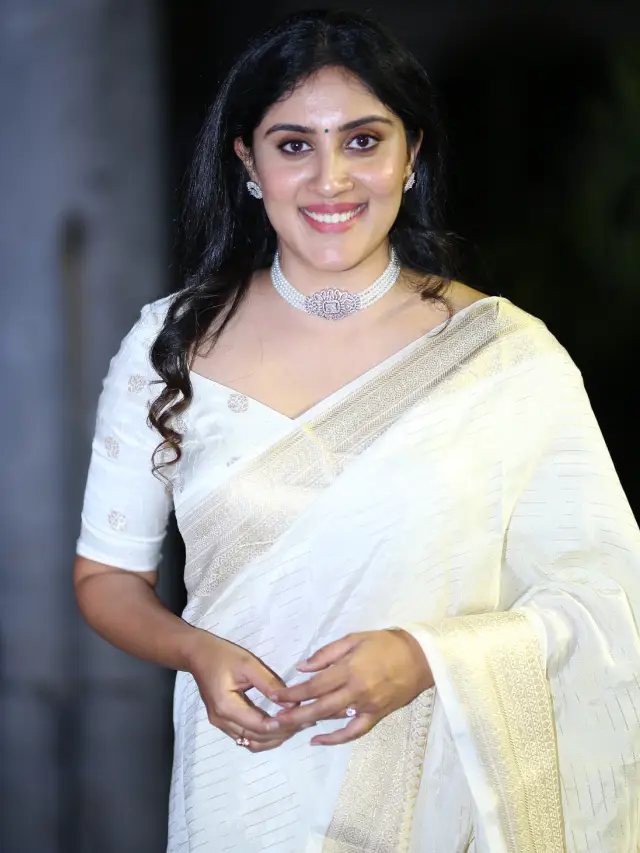 Dhanya Balakrishna Shines in White Saree