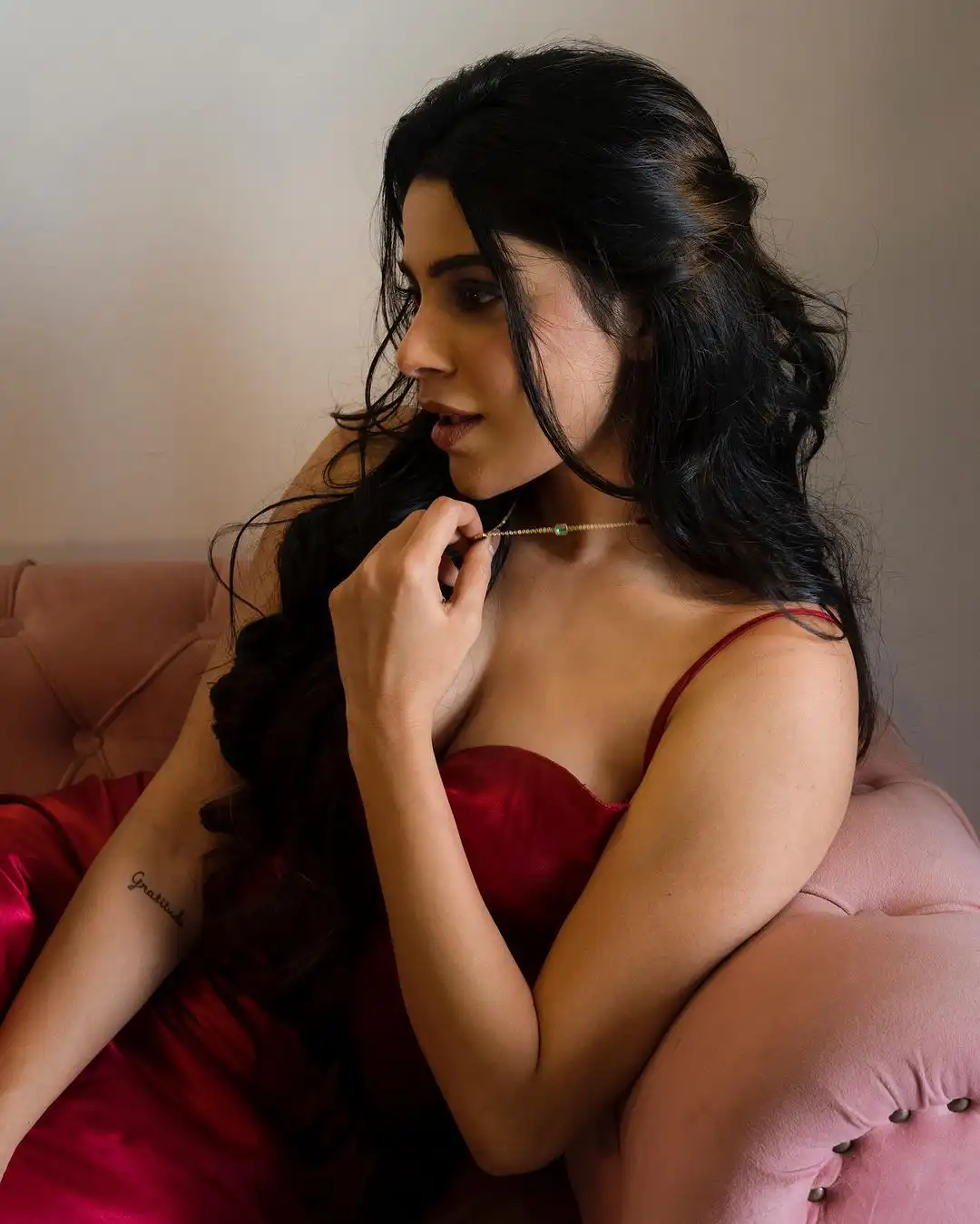 Divyabharathi New Year Special Sizzling Photo Shoot in Modern Dress