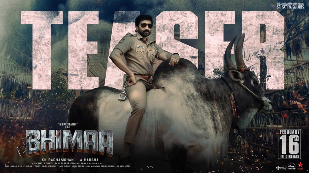 Gopichand PRIYABHAWANI SHANKAR MALAVIKA SHARMA Bhimaa Teaser released